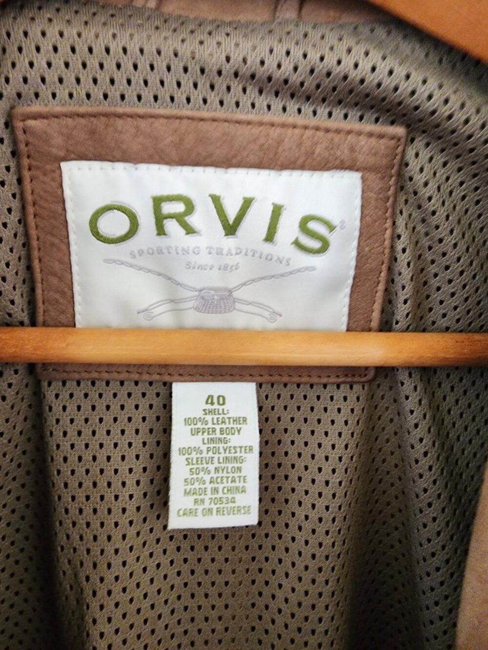 Men's Vintage Orvis Bandera Suede Leather Blazer / Field Jacket - Picture 3 of 5